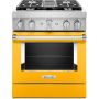 30" Dual Fuel Range w/ Even-Heat™ True Convection Yellow