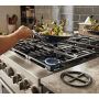 Cuisinière amovible à biénergie de 36po à convection véritab