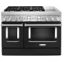 48" Dual Fuel Range w/ Even-Heat™ True Convection Black