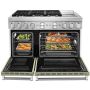 48" Dual Fuel Range w/ Even-Heat™ True Convection Green