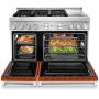 48" Dual Fuel Range w/ Even-Heat™ True Convection Orange