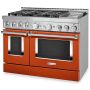 48" Dual Fuel Range w/ Even-Heat™ True Convection Orange