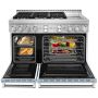 48" Gas Range with Even-Heat™ True Convection Blue