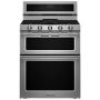 30" 5 Burner Gas Double Oven Convection Range