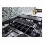 30" 4-Burner Dual Fuel Downdraft Front Control Range