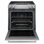 30" 4-Burner Dual Fuel Downdraft Front Control Range