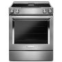 30" Electric Downdraft Front Control Range