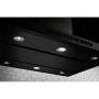 36" Island Hood Black Stainless