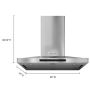 36" Island Hood Stainless Steel