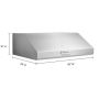 30" Commercial-Style Series Under Cabinet Range Hood