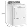 7.0 cu. ft. Gas Dryer with Moisture Sensing