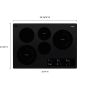 30" Built-in Electric Cooktop with FlexHeat™ Element
