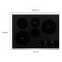 30" Built-in Electric Cooktop with FlexHeat™ Element