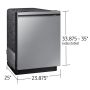 24" Built-in Dishwasher with Wi-Fi Connectivity