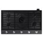 36" Gas Cooktop with Wi-Fi and Bluetooth Connected Black SS