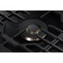 30" 5-Burner Smart Gas Cooktop Black Stainless