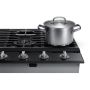 30" 5-Burner Smart Gas Cooktop Black Stainless