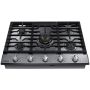 30" 5-Burner Smart Gas Cooktop Stainless Steel