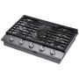 30" 5-Burner Smart Gas Cooktop Stainless Steel