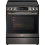 6.3 cu ft. Smart Electric Slide-in Range - Black Stainless