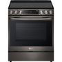 6.3 cu ft. Smart Electric Slide-in Range - Black Stainless