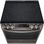 6.3 cu ft. Smart Electric Slide-in Range - Black Stainless