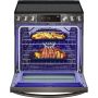 6.3 cu ft. Smart Electric Slide-in Range - Black Stainless