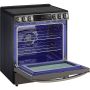 6.3 cu ft. Smart Electric Slide-in Range - Black Stainless