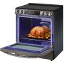 6.3 cu ft. Smart Electric Slide-in Range - Black Stainless