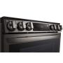 6.3 cu ft. Smart Electric Slide-in Range - Black Stainless