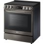 6.3 cu ft. Smart Electric Slide-in Range - Black Stainless