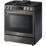 6.3 cu ft. Smart Gas Slide-in Range - Black Stainless Steel