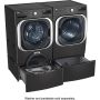 9.0 cu.ft. Wi-Fi Enabled Front Load Dryer in Black Steel