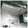 42 Inch W, Custom Hood Insert in Stainless Steel