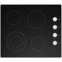 24" Built-In Electric Cooktop Black