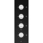 24" Built-In Electric Cooktop Black