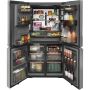 36" 27.4 cu.ft. 4-Door Refrigerator in Platinum Glass