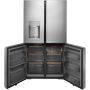 36" 27.4 cu.ft. 4-Door Refrigerator in Platinum Glass