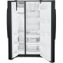33" 23 cu.ft. Side-By-Side Refrigerator with Water & Ice