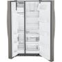 33" 23 cu.ft. Side-By-Side Refrigerator with Water & Ice