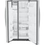 33" 23 cu.ft. Side-By-Side Refrigerator with Water & Ice