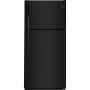 30" 18 cu. Ft. Top Mount No Frost Refrigerator in Black