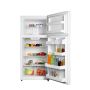 30" 18 cu. Ft. Top Mount No Frost Refrigerator in White