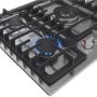30" Gas Cooktop, 5 Burner, Stainless Steel, FlameSelect®
