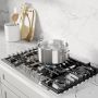 30" Gas Cooktop, 5 Burner, Stainless Steel, FlameSelect®