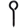 Black Lag Screw Eye .363X3-7/8"