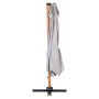 Parasol Déporté Aspect Bois 10’ - Beige