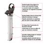 Adjustable Folding Door Security Bar
