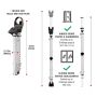 Adjustable Folding Door Security Bar