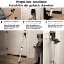 Adjustable Folding Door Security Bar